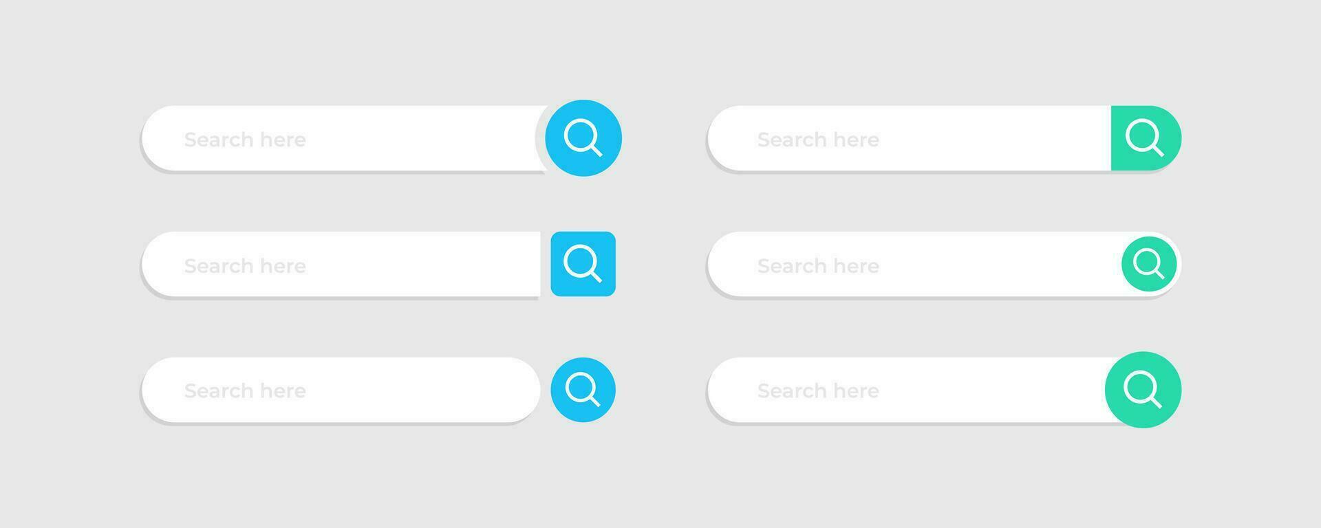 Search bar. Can be used as UI and website elements. Find the Address and navigation bar icon. Computer illustration vector set looking for navigator