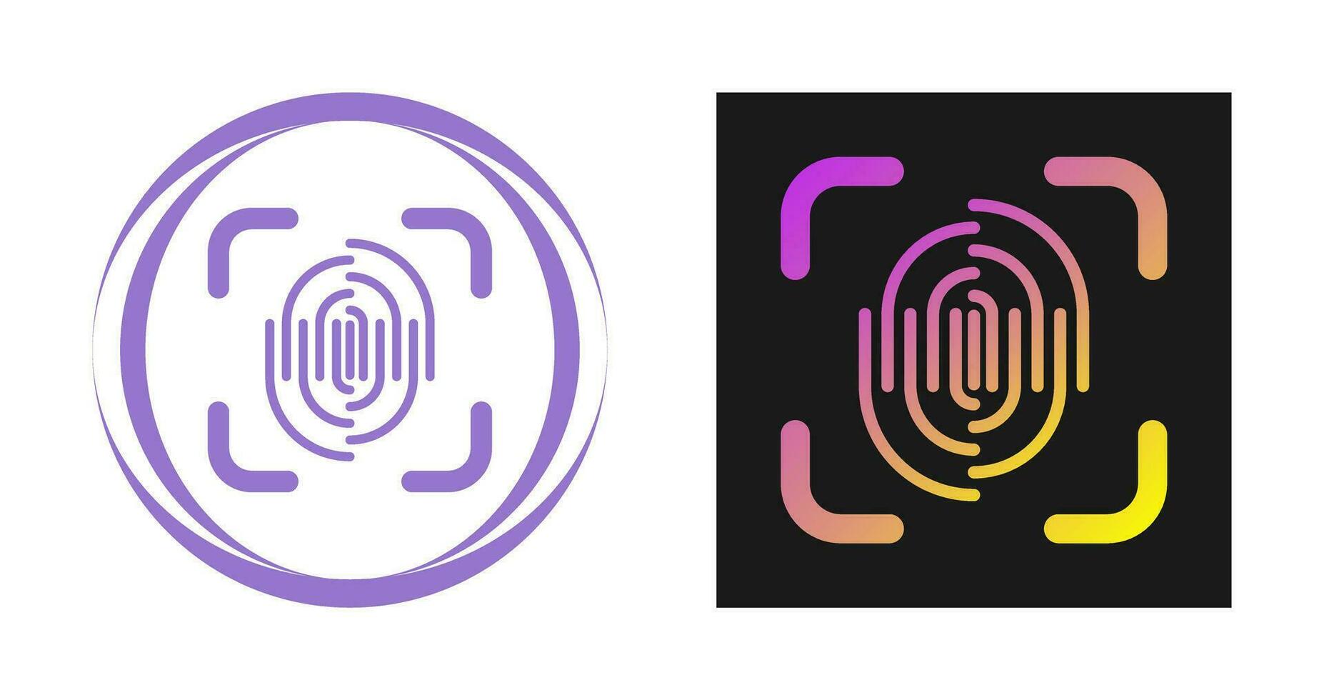 Fingerprint Vector Icon