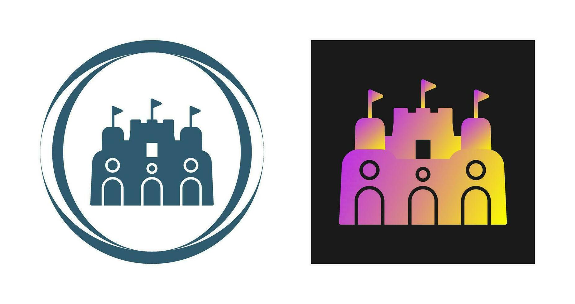 Sand Castle Vector Icon