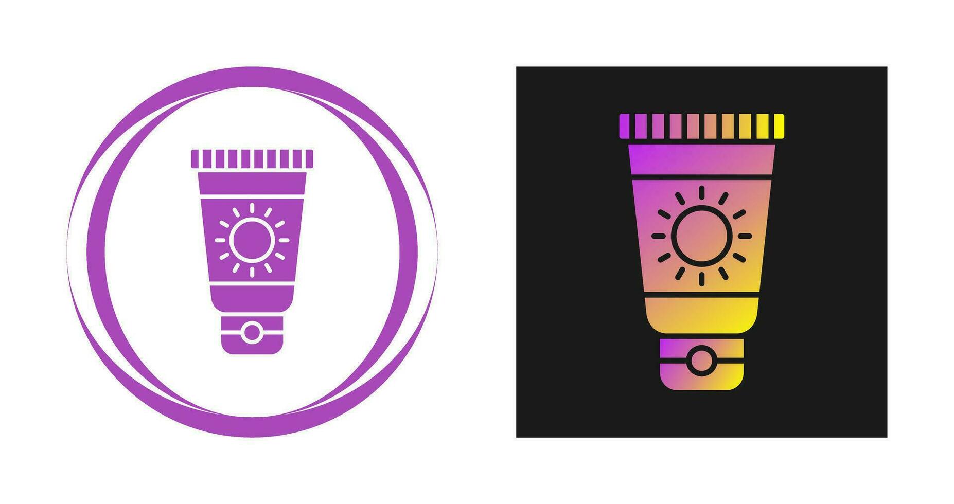 Sun Cream Vector Icon