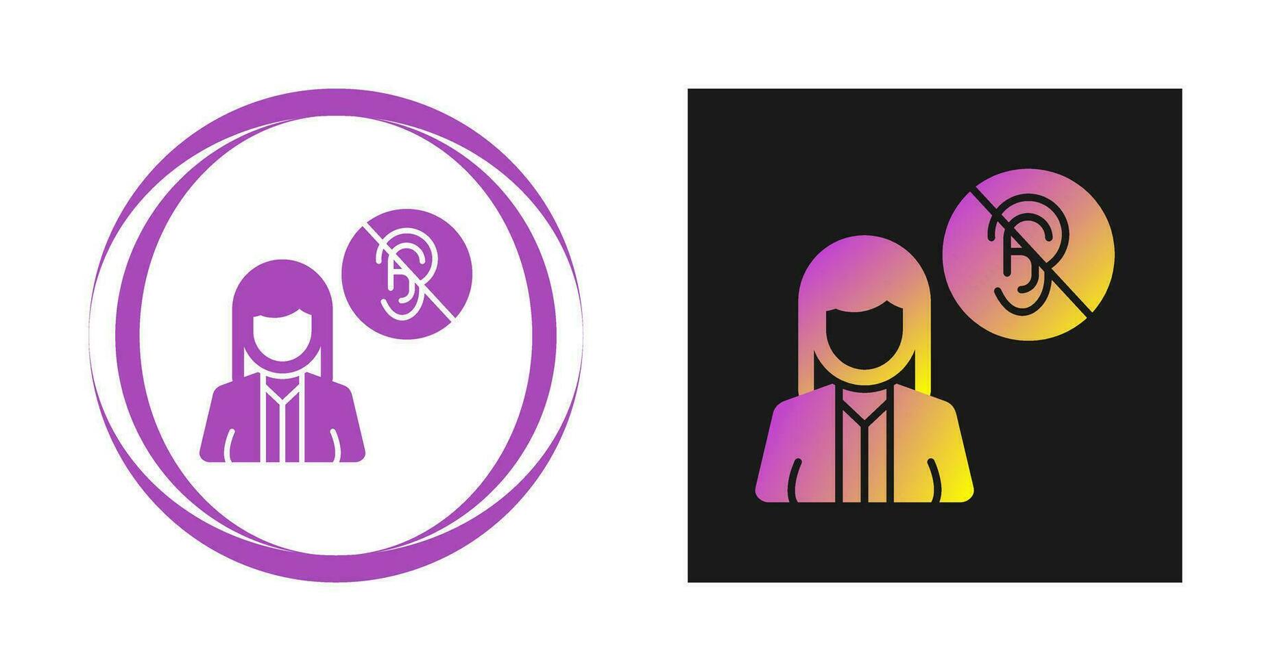 Deaf Vector Icon