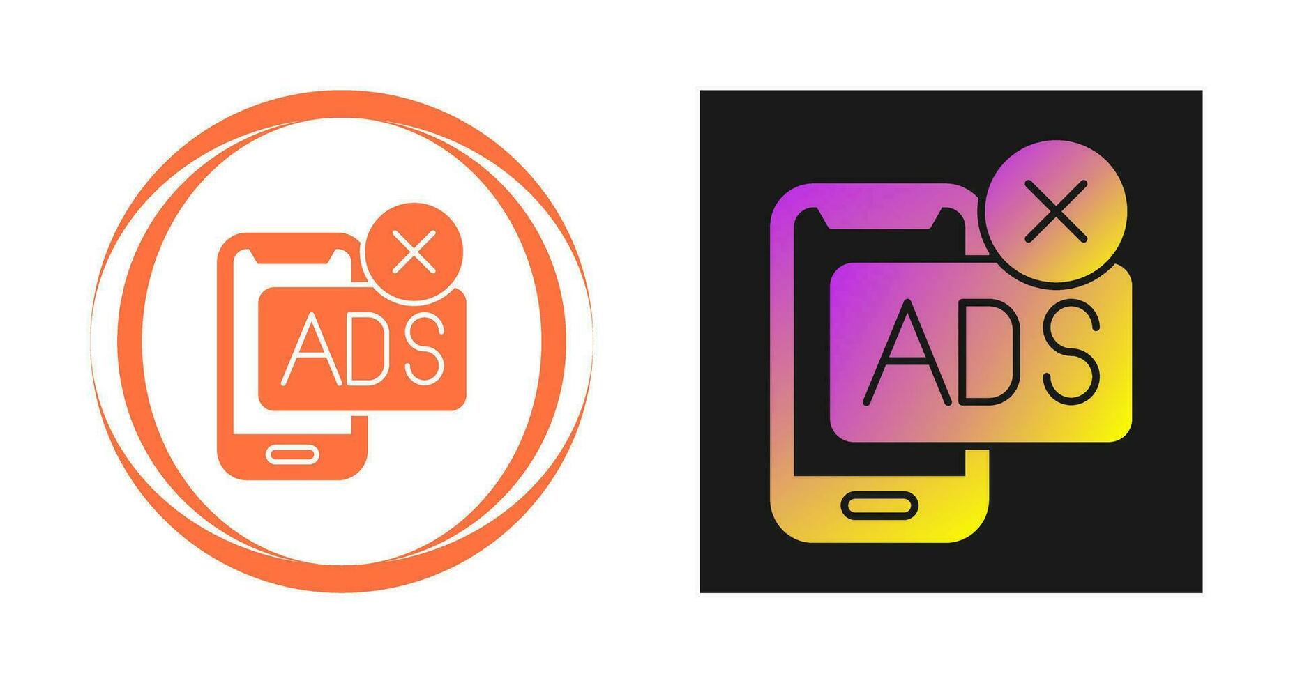 AD Block Vector Icon