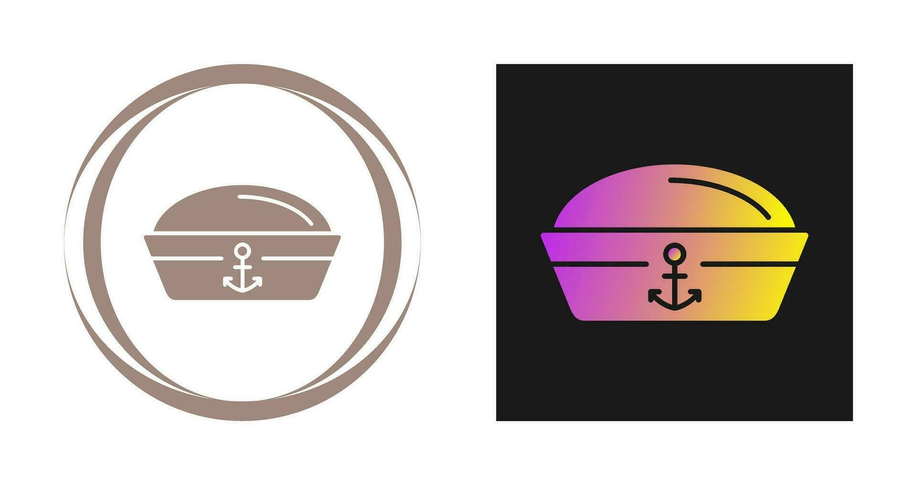 icono de vector de sombrero de marinero