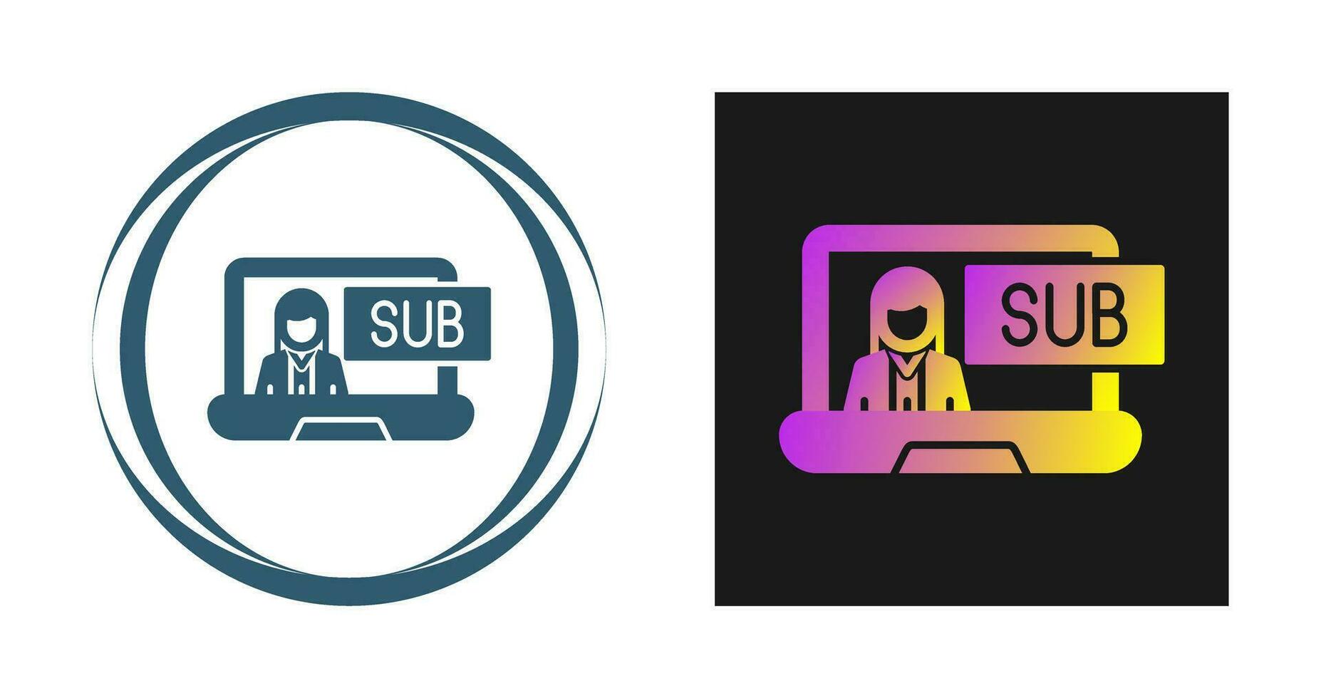 Subscriber Model Vector Icon