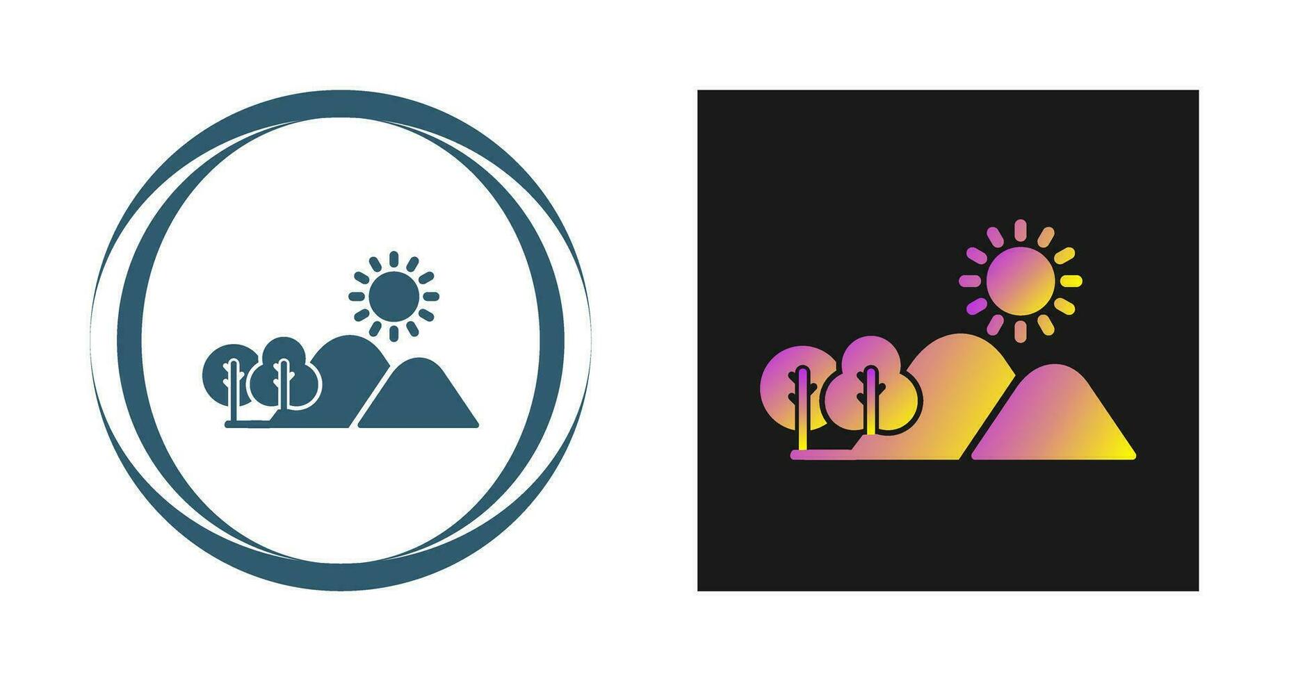 Hill Vector Icon