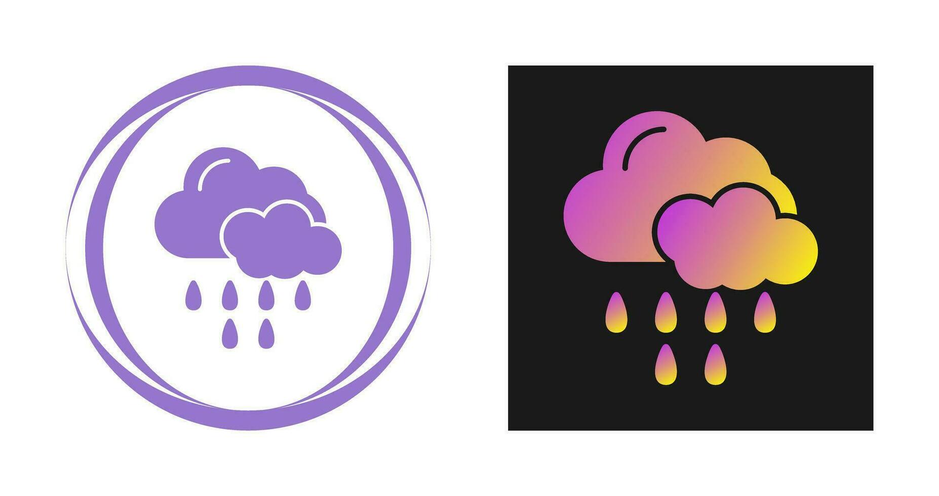 Rain Vector Icon