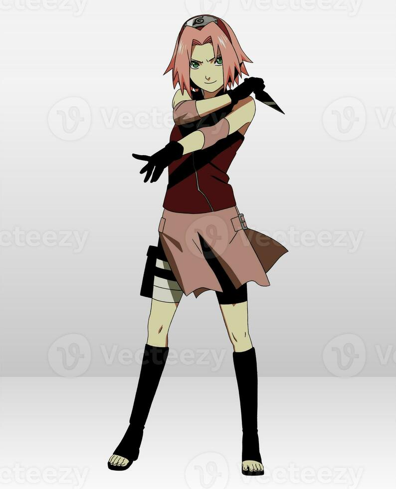 Anime character cute cartoon design photo