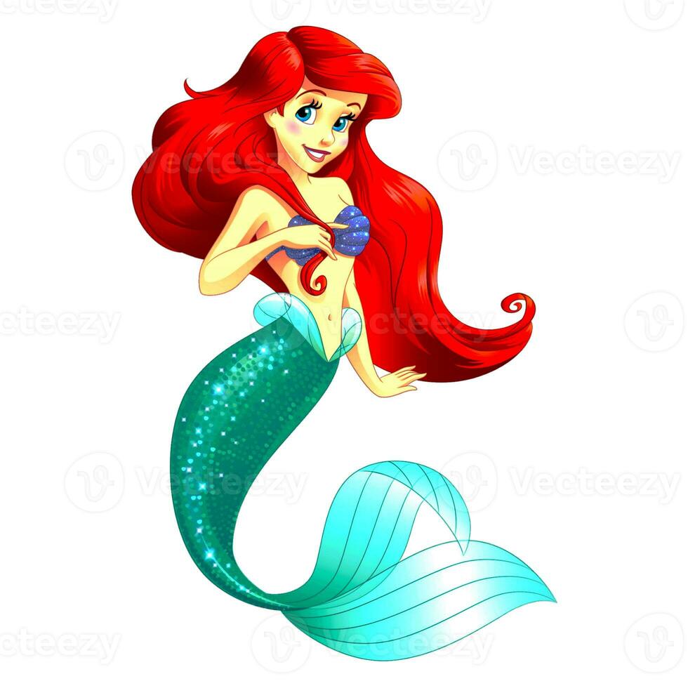 Ariel Flounder Belle The Little Mermaid Disney Princess 27912233 Stock
