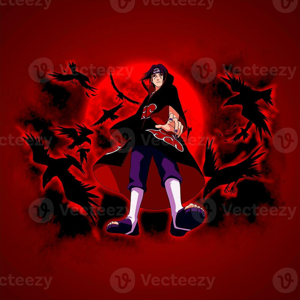 Halloween night background with zombie walking and witch character photo