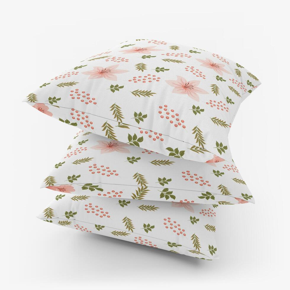 Throw pillow mock-up rendering design photo