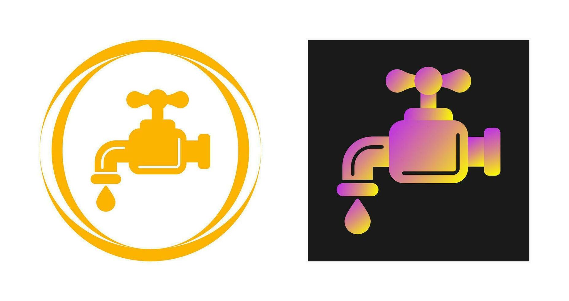 Water Faucet Vector Icon