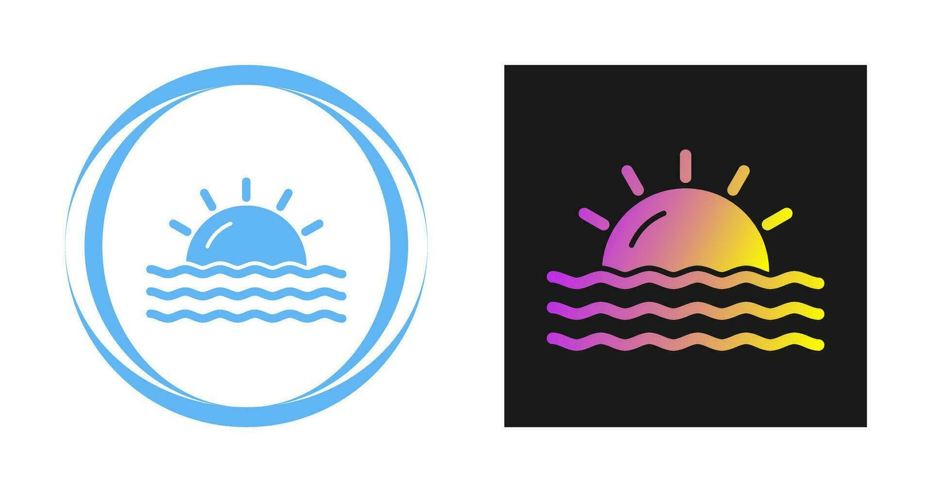 Sunset Vector Icon