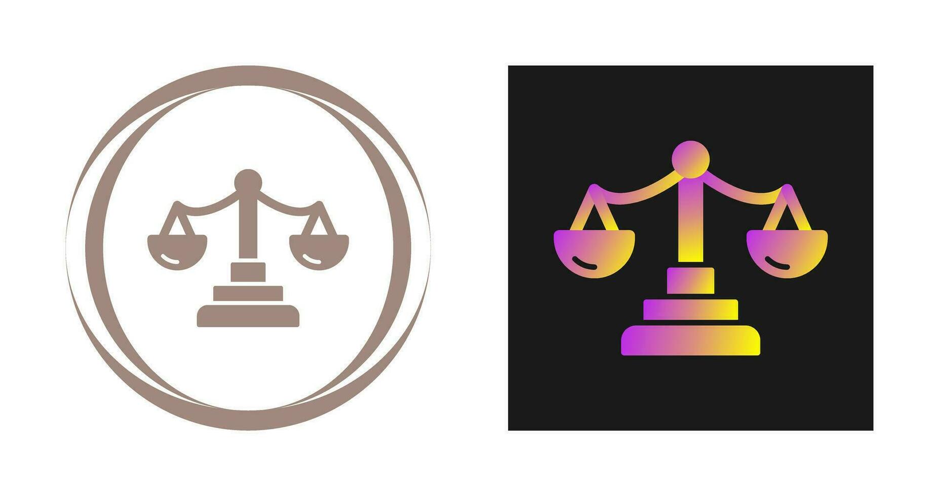 Justice Scale Vector Icon