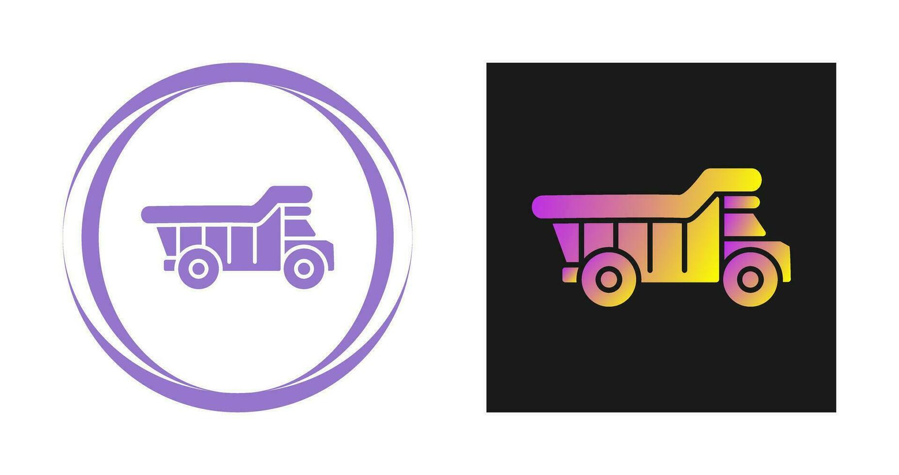 Dump Truck Vector Icon