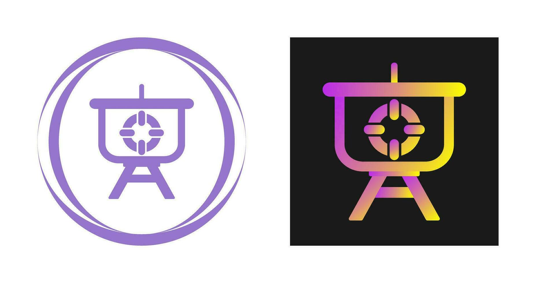 Target Presentation Vector Icon