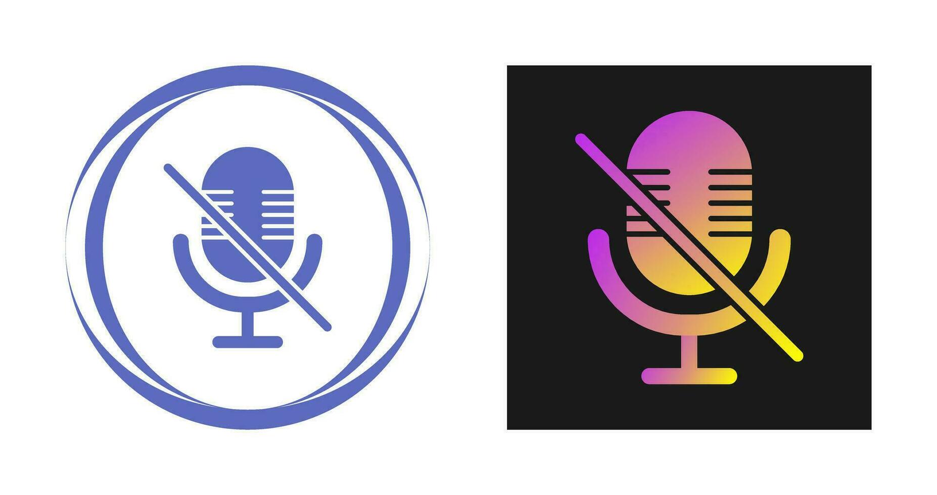 Microphone Mute Vector Icon