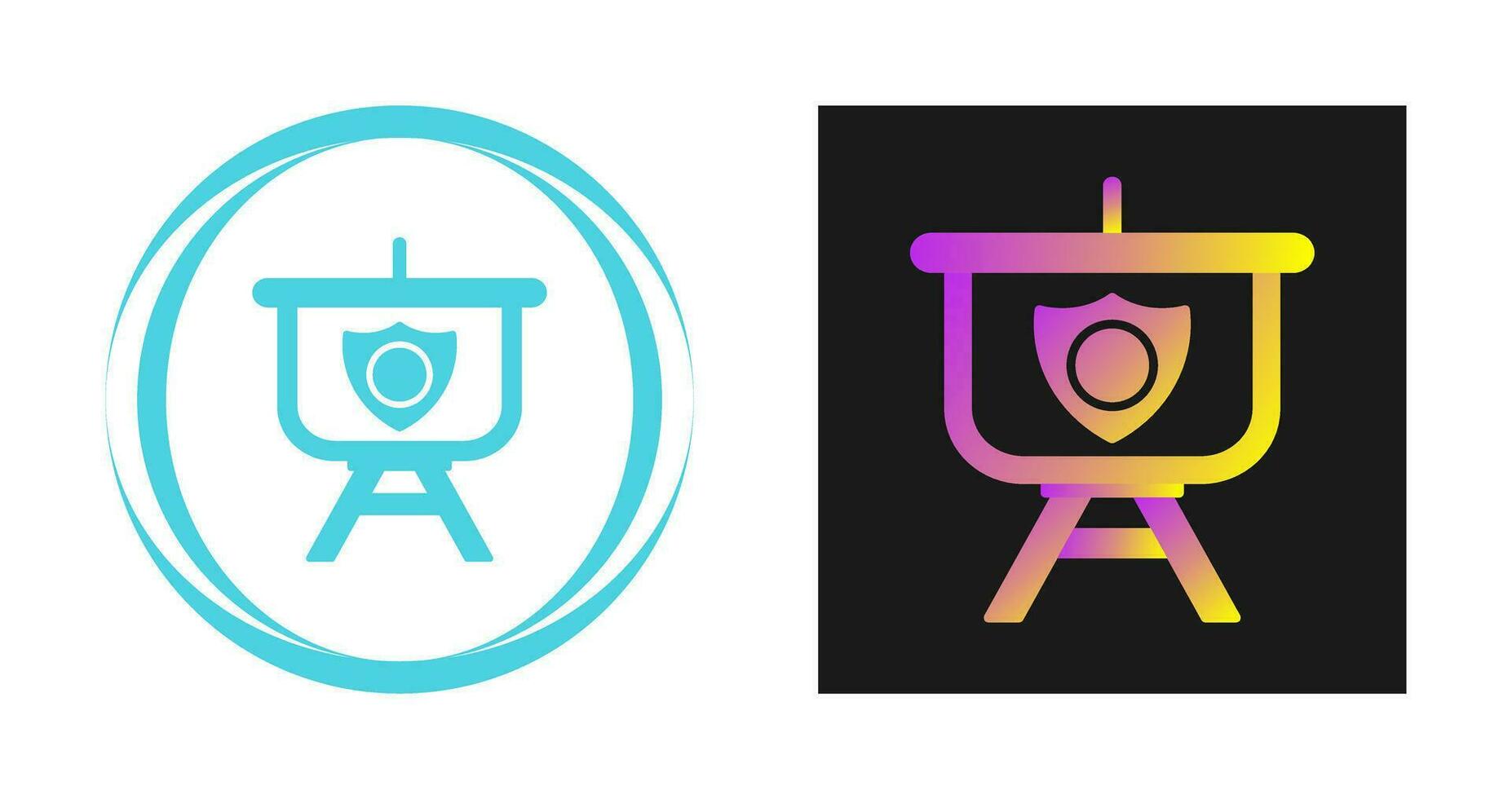 Security Presentation Vector Icon