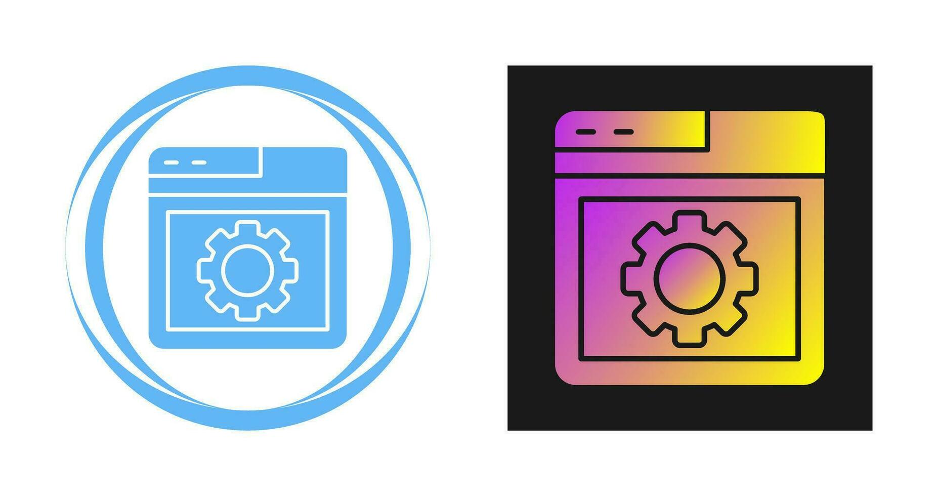 Browser Setting Vector Icon