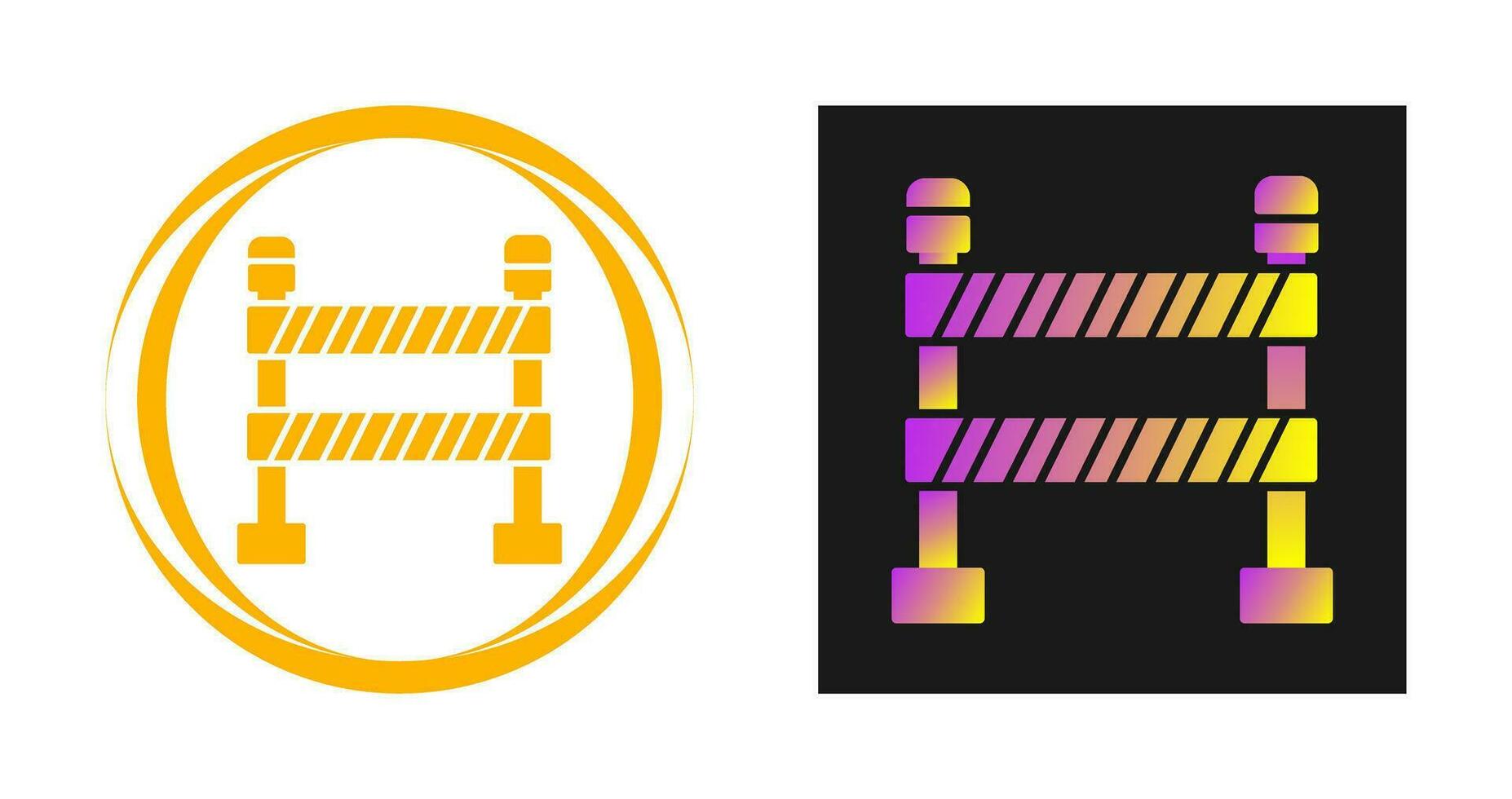 Police Line Vector Icon