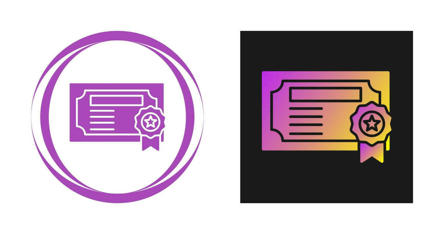 Certificate Vector Icon