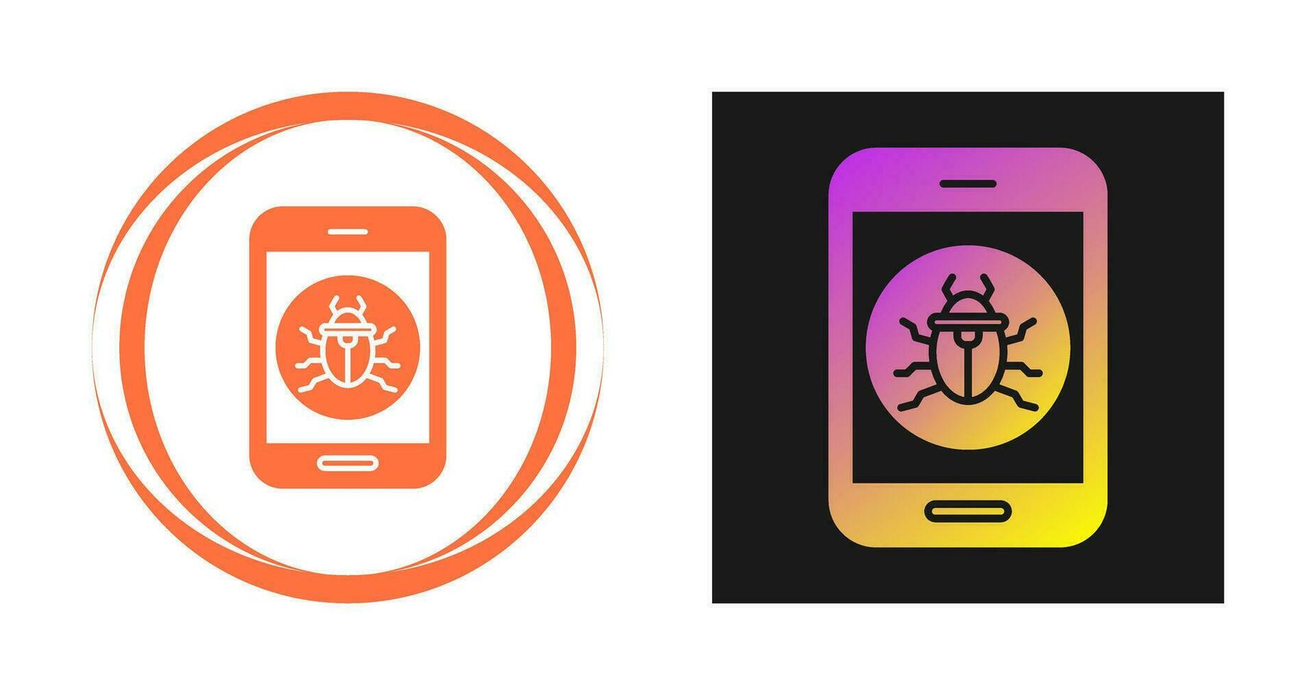Mobile Virus Vector Icon