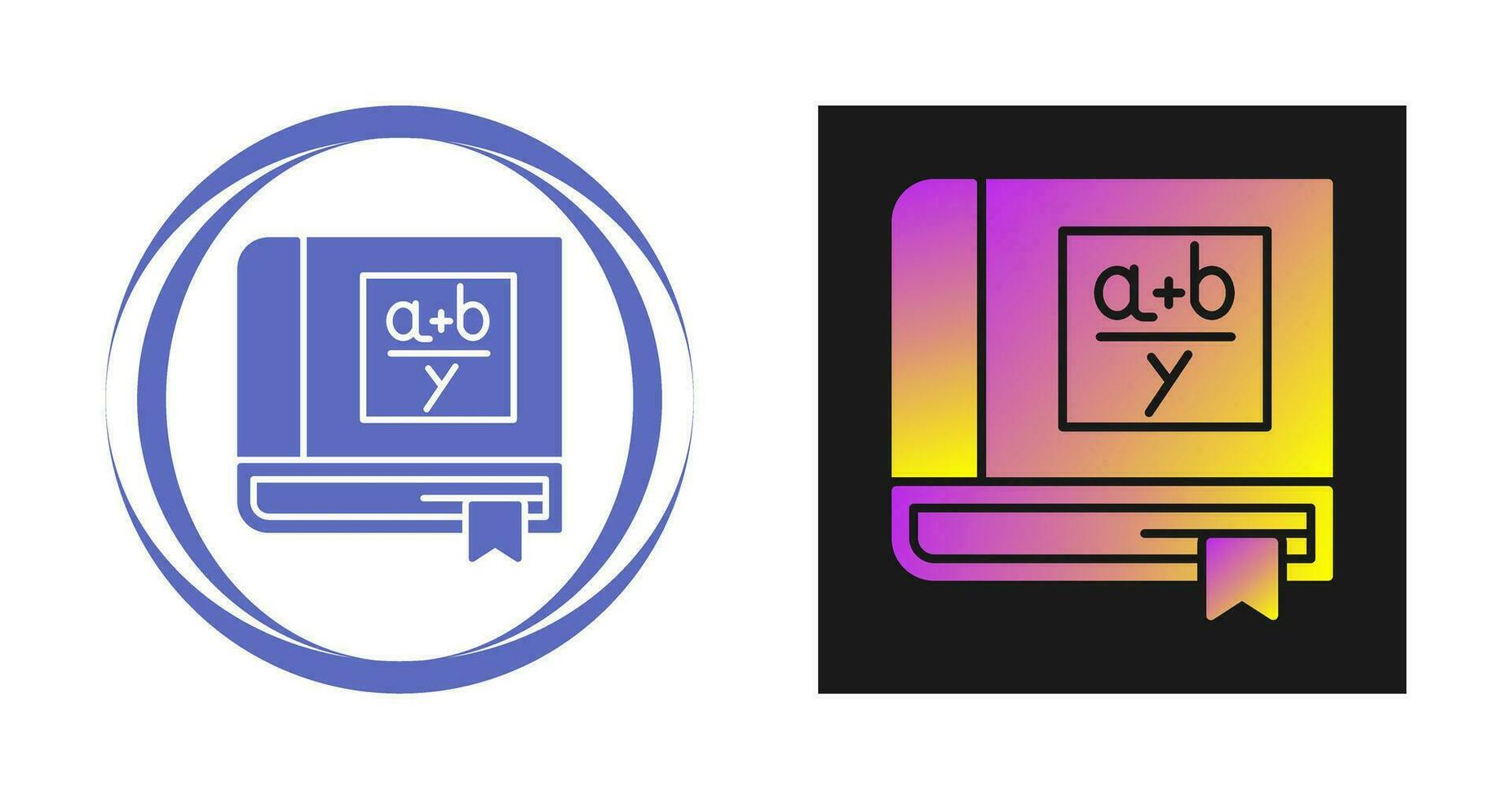 Algebra Book Vector Icon