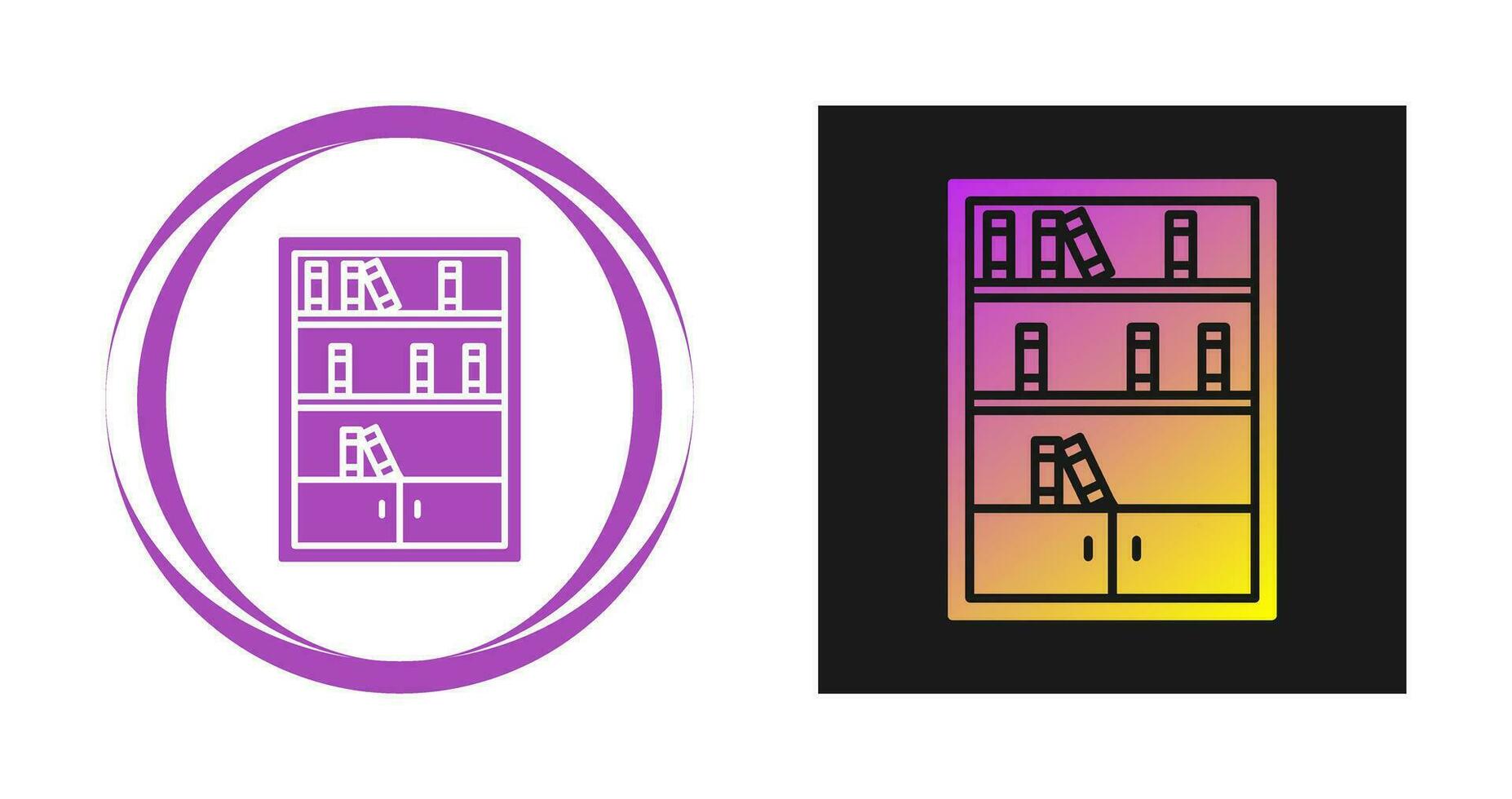 Books Shelf Vector Icon