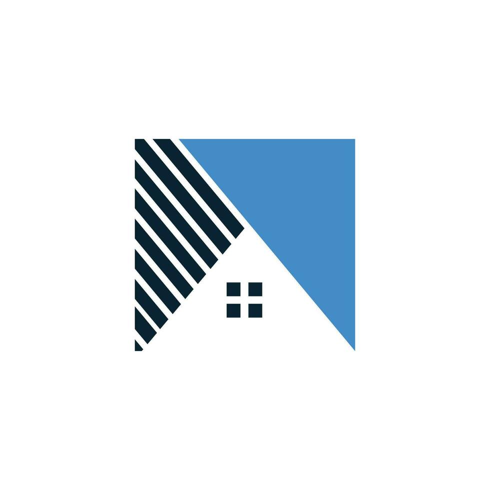 Letter A logo design element vector with house concept