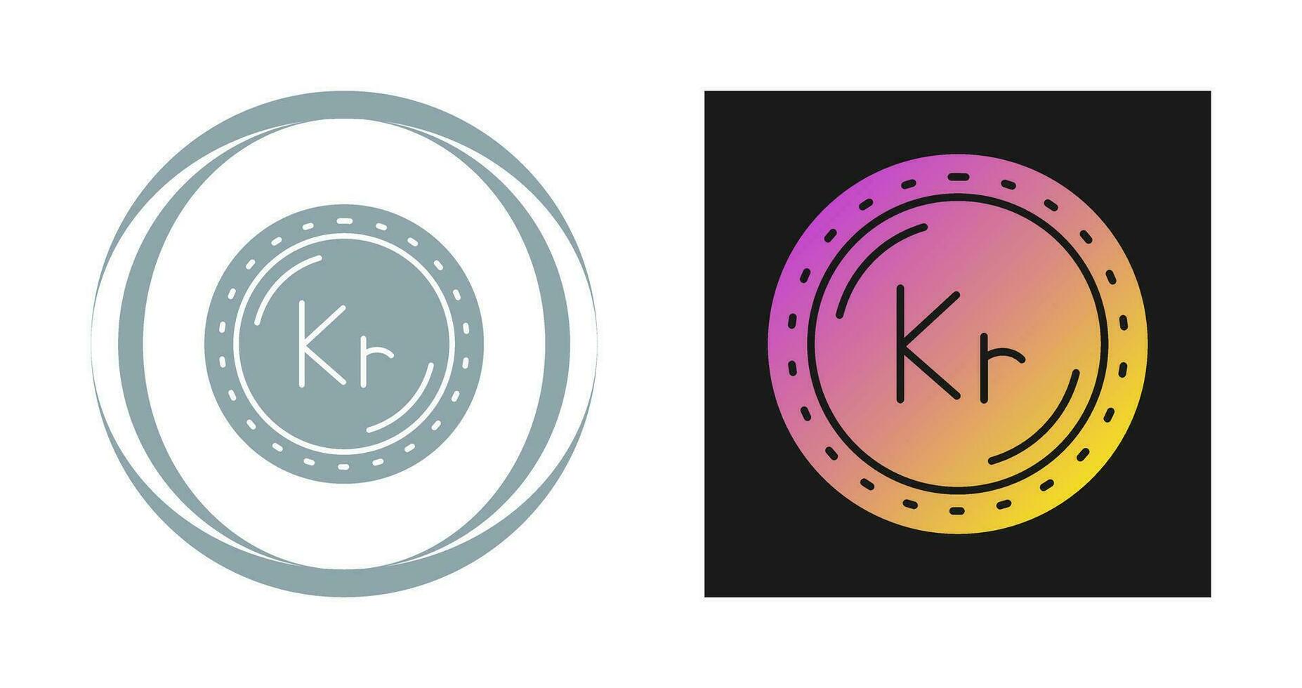 Krone Currency Vector Icon
