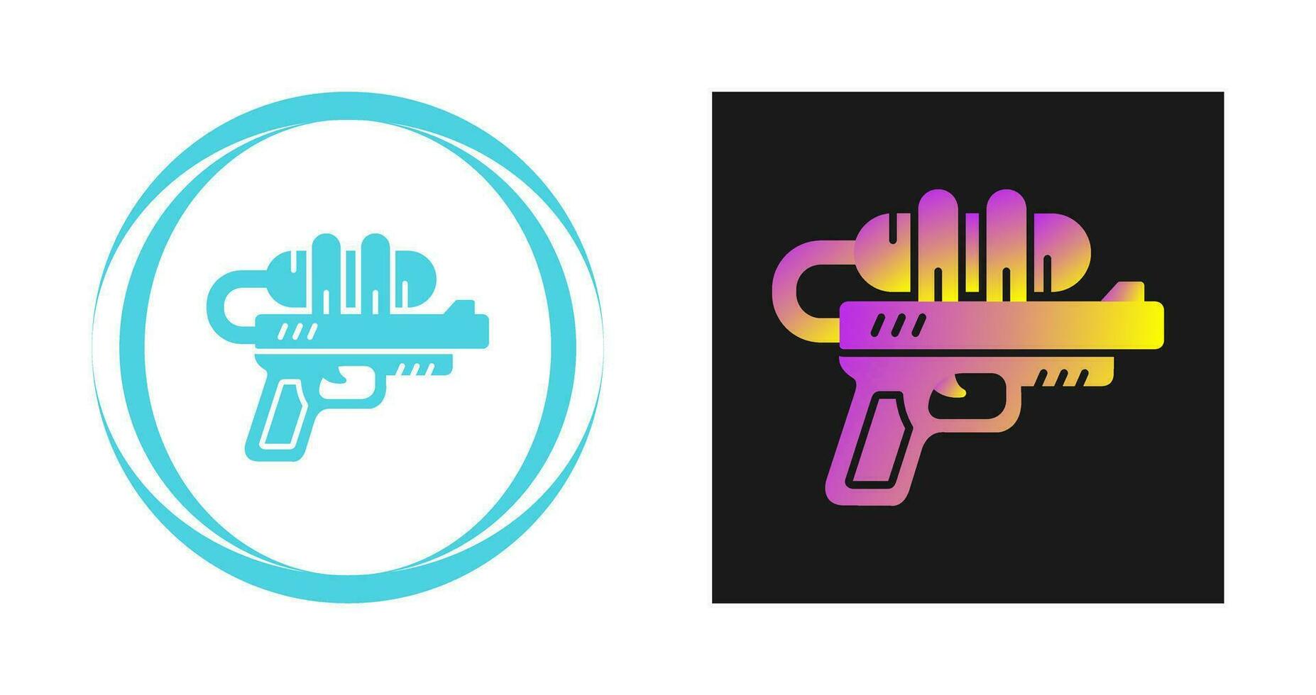 icono de vector de pistola de agua