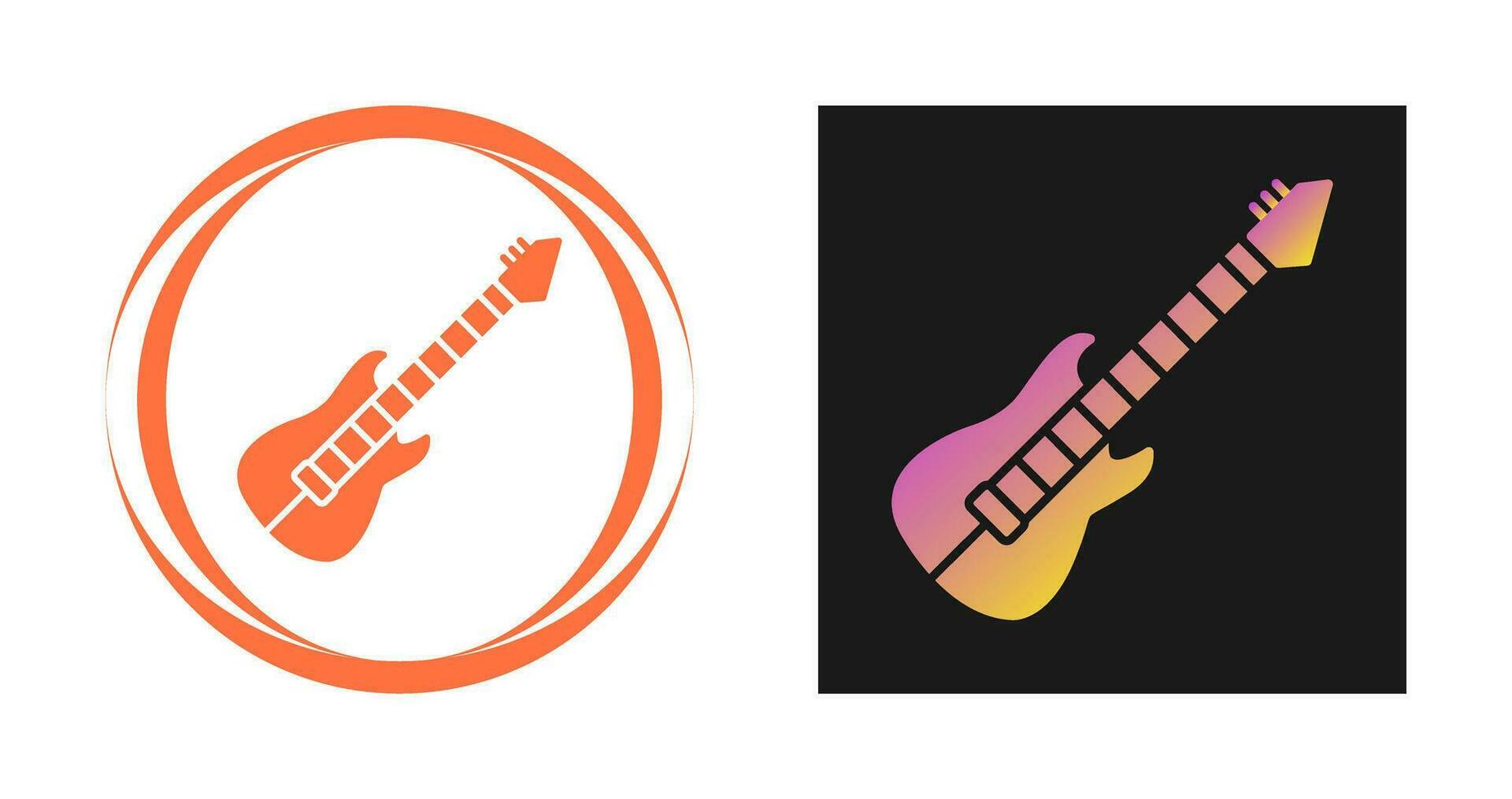 icono de vector de guitarra