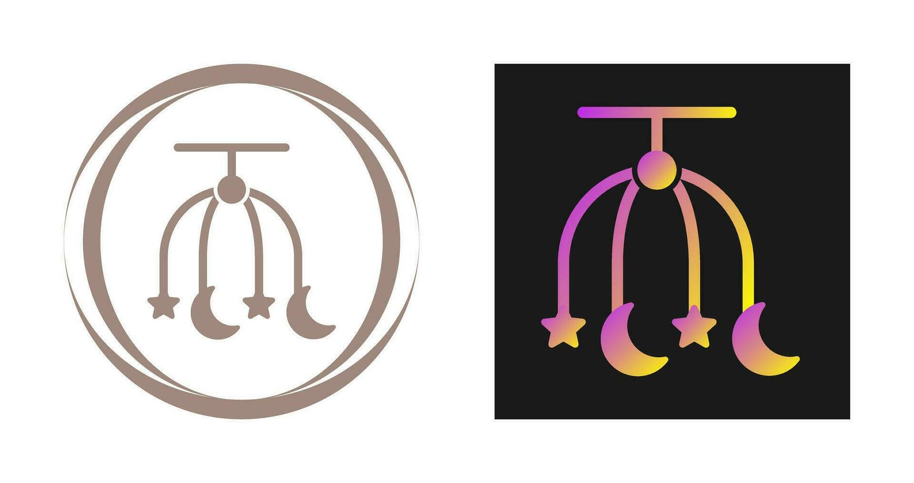 Crib Toy Vector Icon