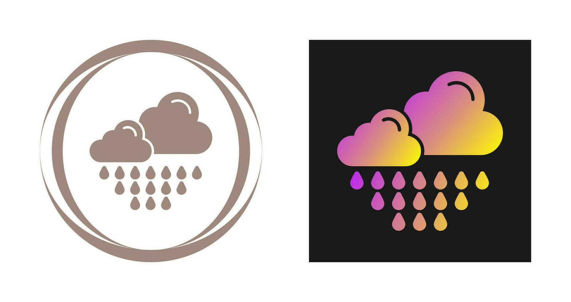 Rain Vector Icon