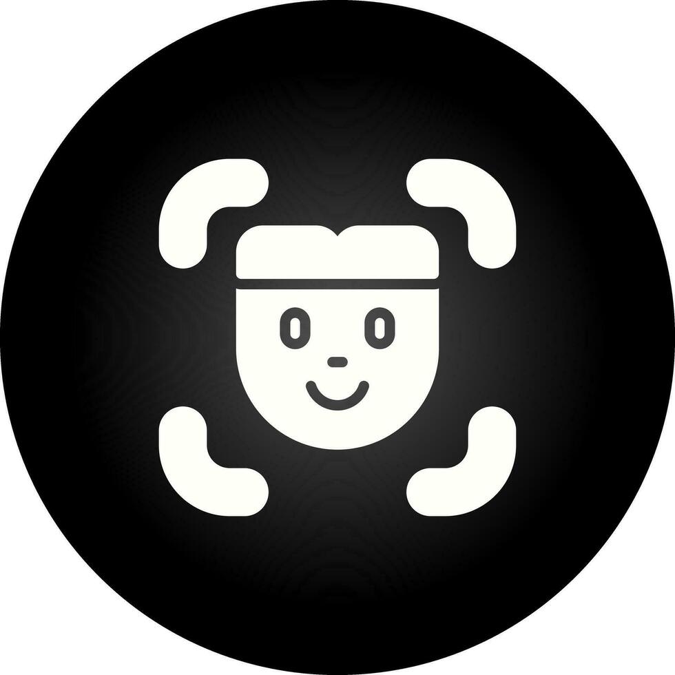 Facial Recognition Vector Icon