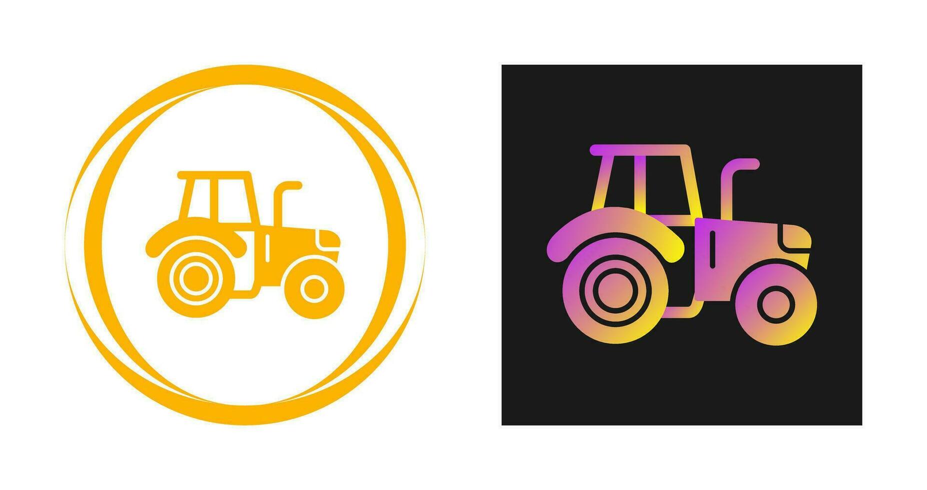 icono de vector de tractor