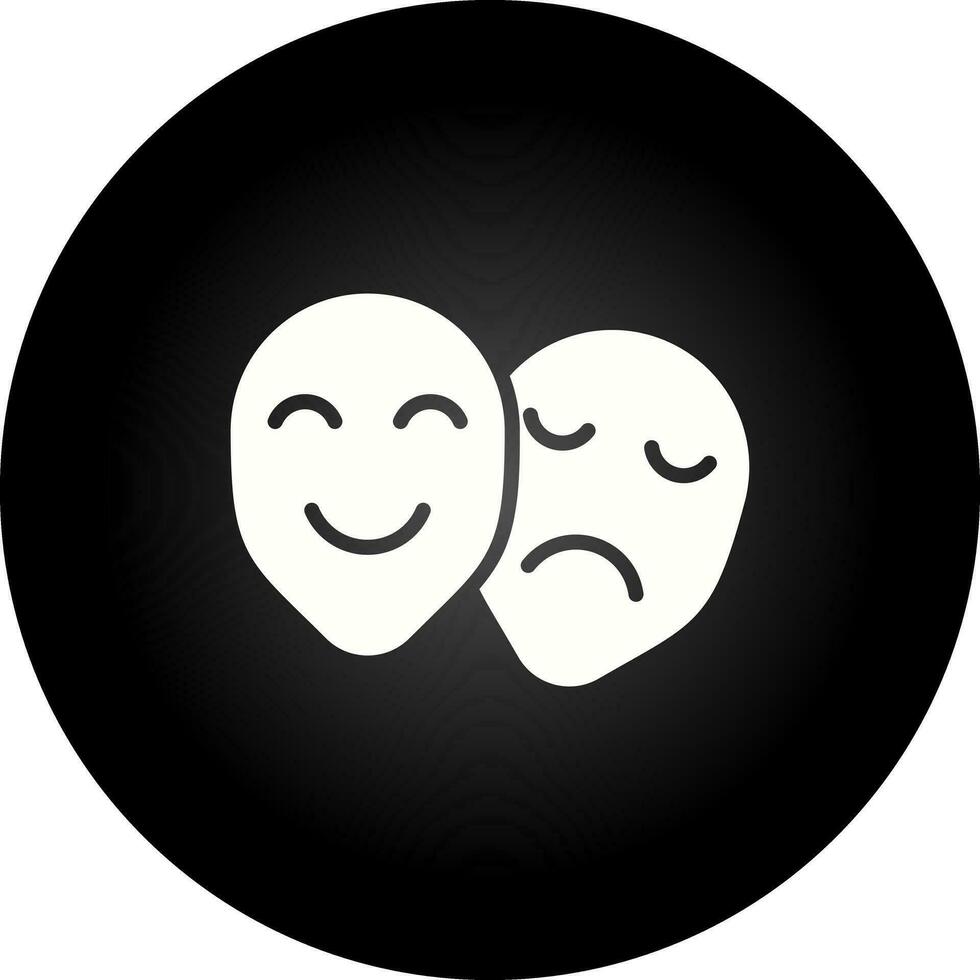 teatro mascaras vector icono