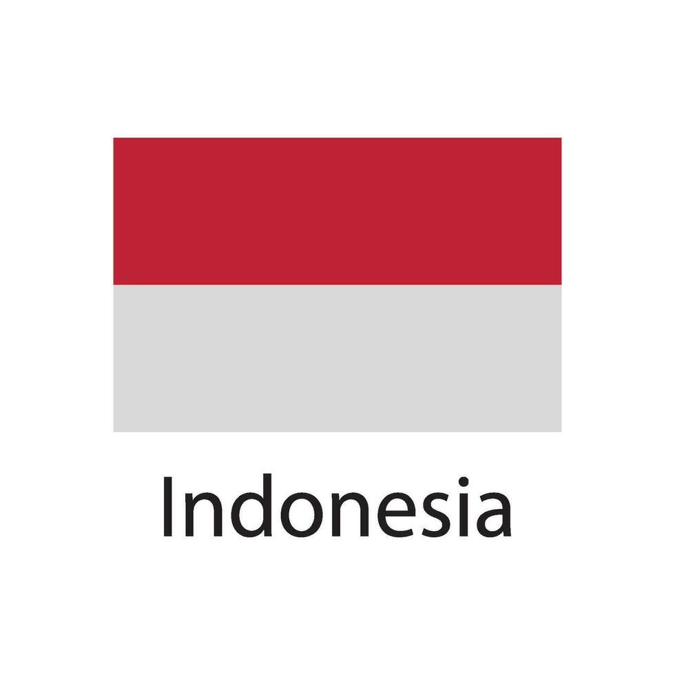 Indonesia bandera icono vector