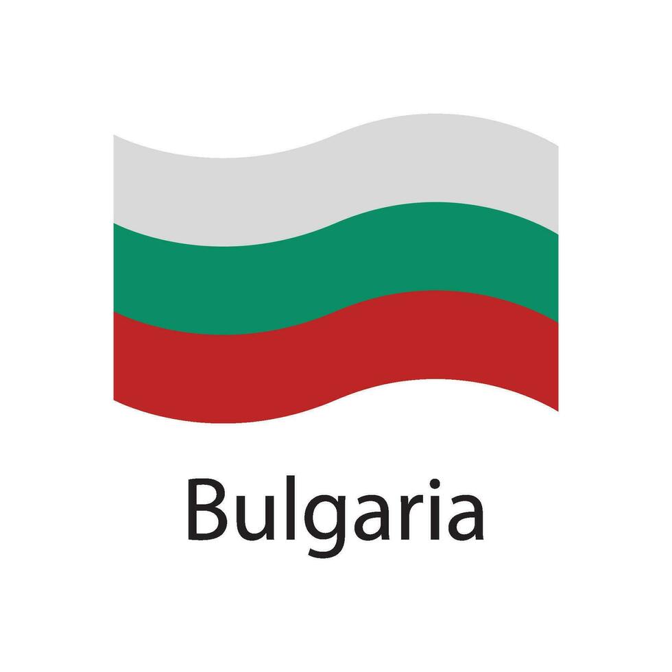 Bulgaria bandera icono vector