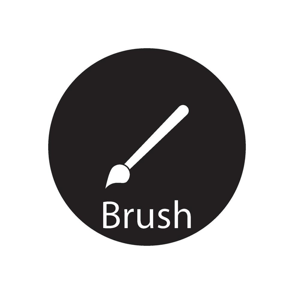 brush icon vector