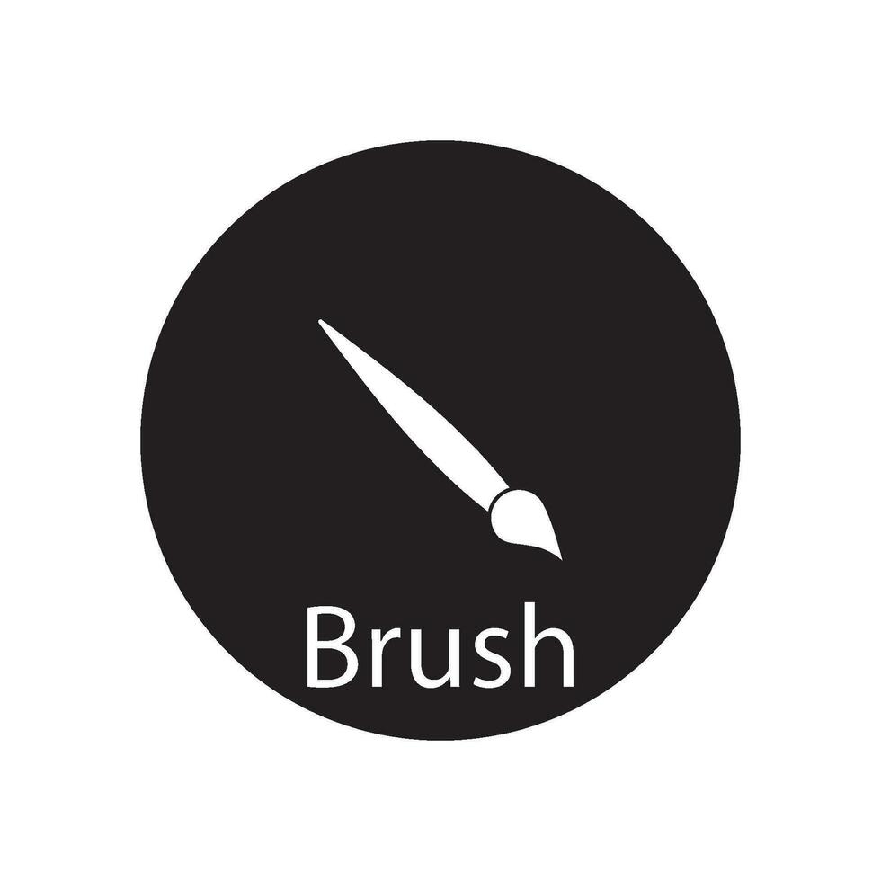 brush icon vector