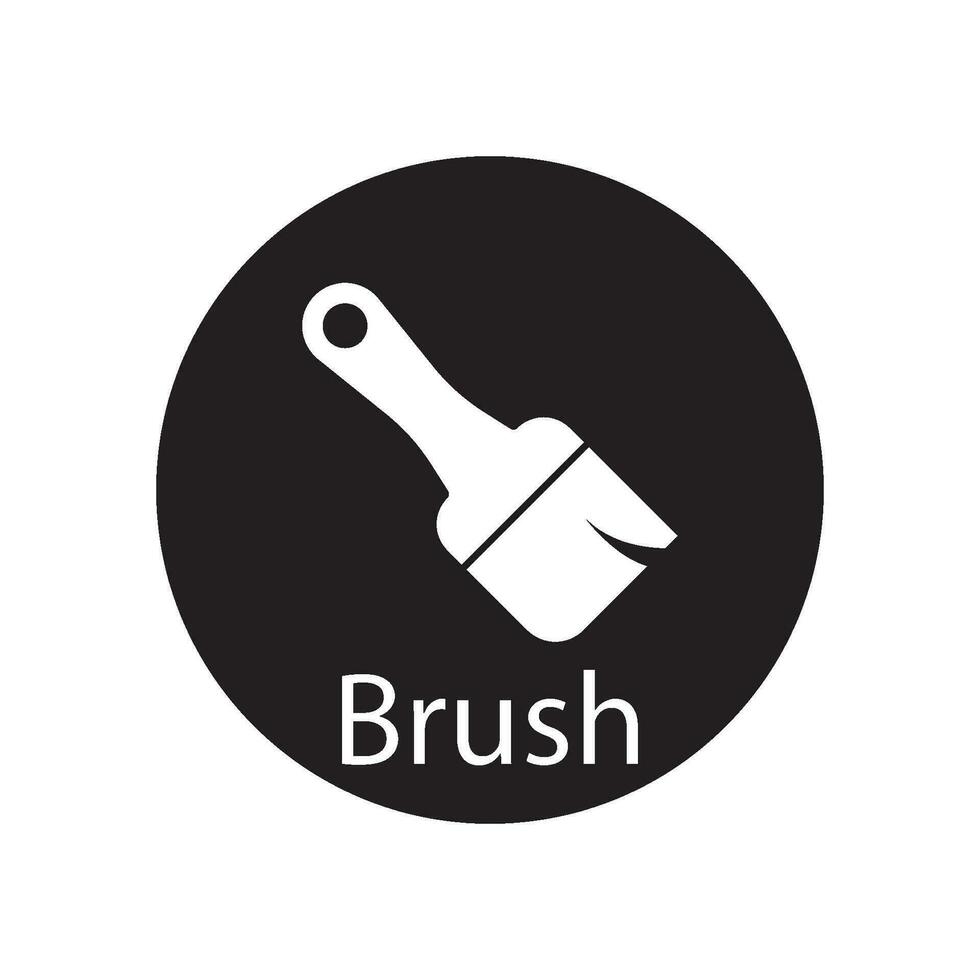 brush icon vector