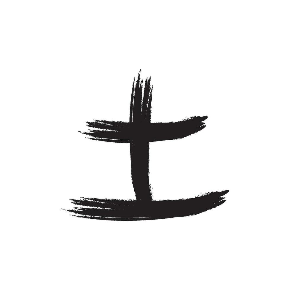 calligraphic kanji icon vector