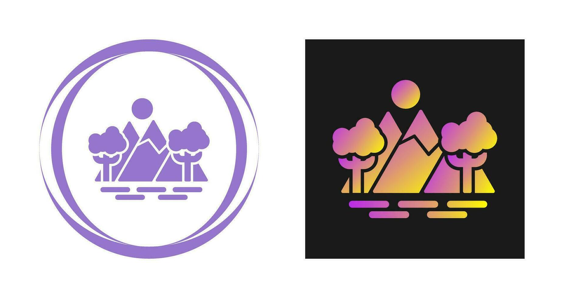 Lake Vector Icon