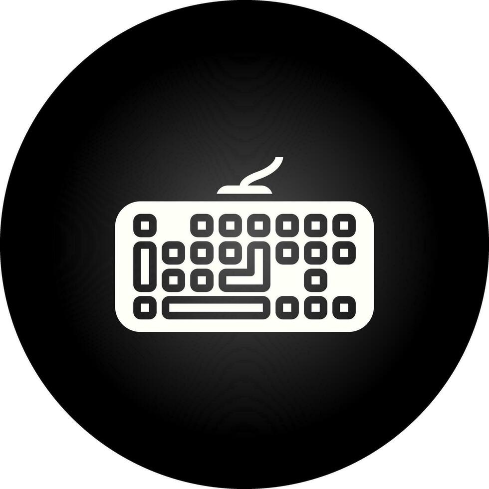 icono de vector de teclado