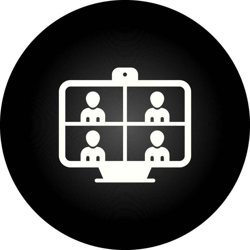 Video Conferencing Vector Icon