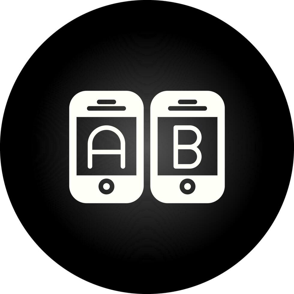 A B Testing Vector Icon