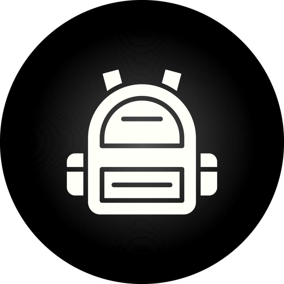 icono de vector de mochila