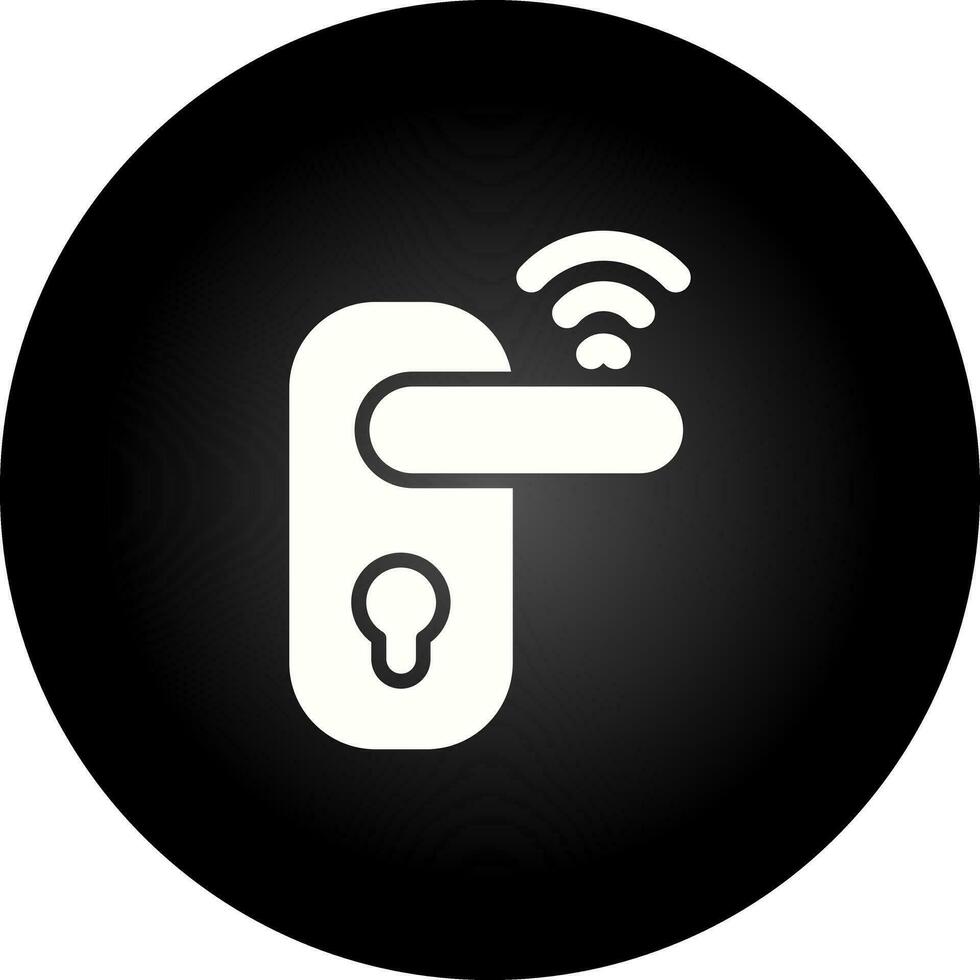 Smart Door Lock Vector Icon