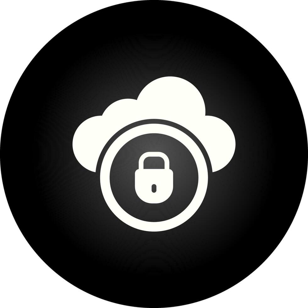 Cloud Security Vector Icon