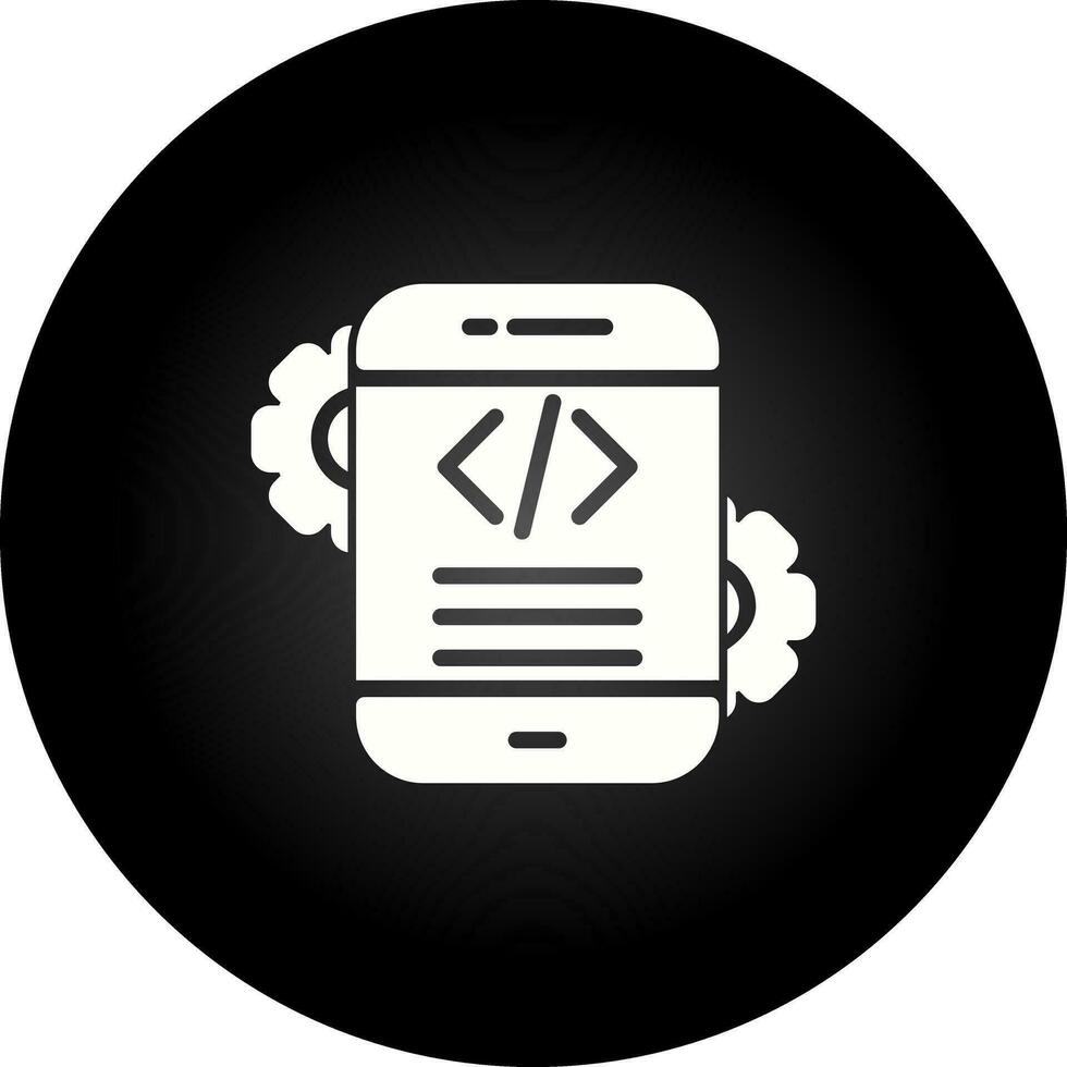 móvil aplicación desarrollo vector icono